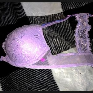 Victoria's secret racer back, lace push up bra 32b
